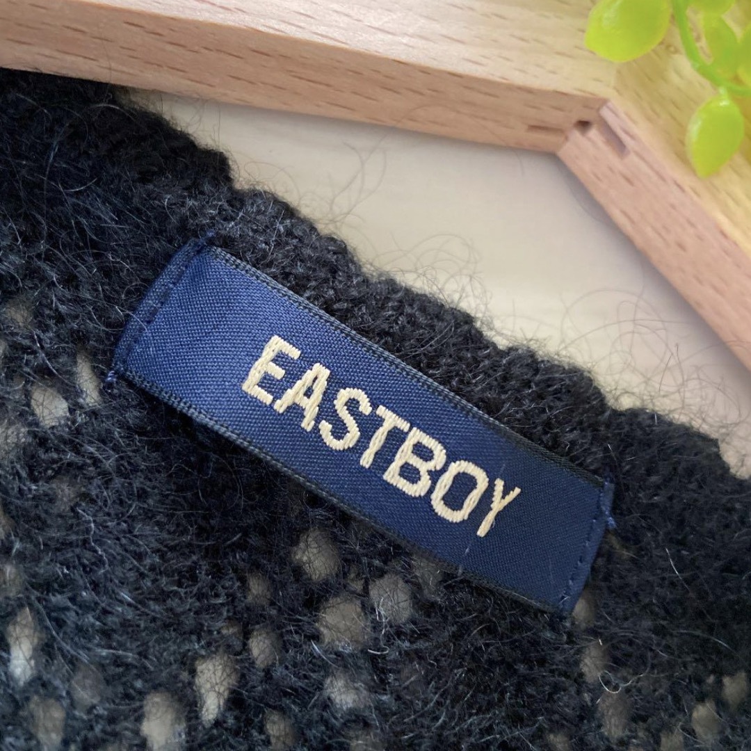 EASTBOY(イーストボーイ)の【新品未使用 】EASTBOY  イーストボーイ　ニットベスト　チュニック　黒 レディースのトップス(ニット/セーター)の商品写真