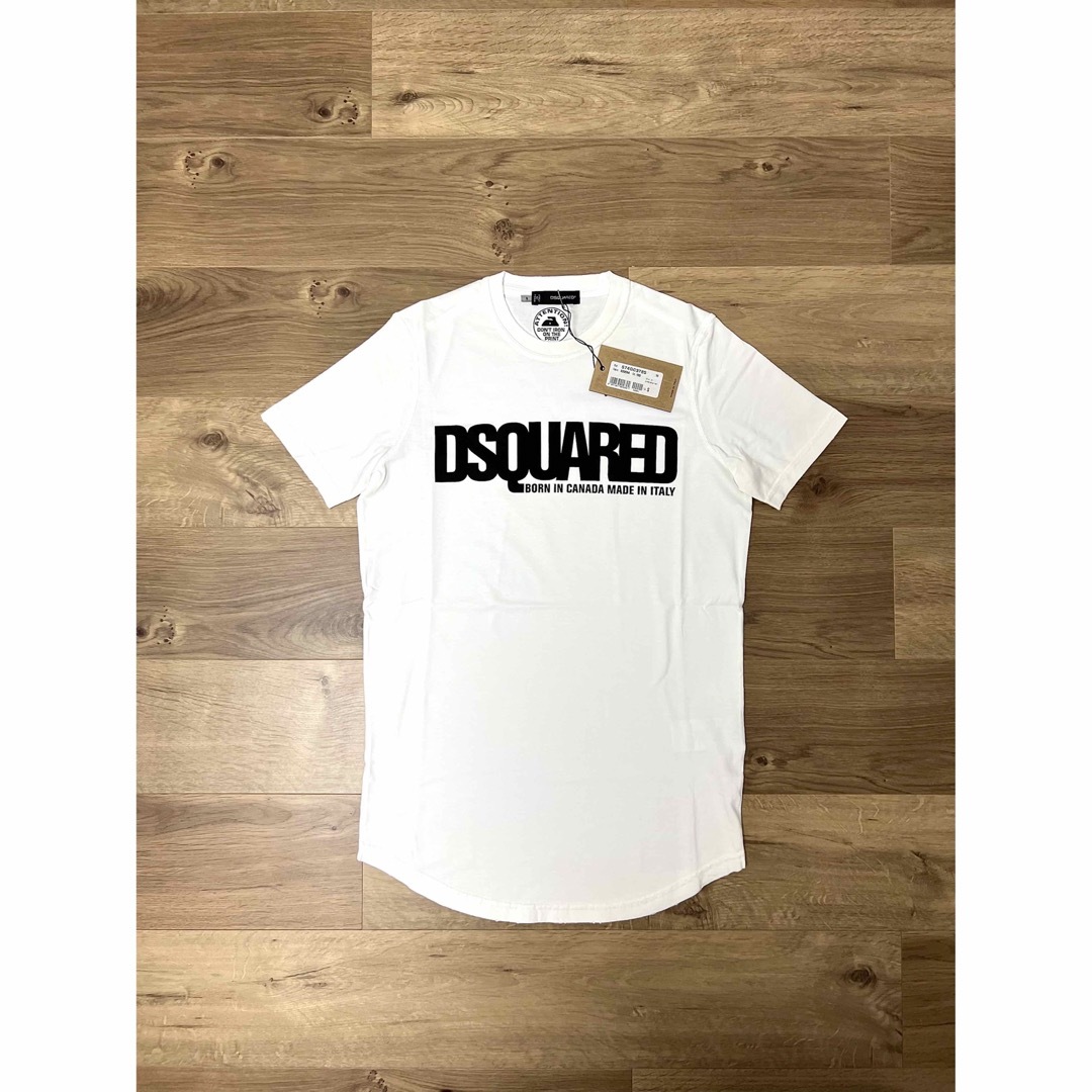 最終価格 DSQUARED2 ブランドロゴ Tシャツ ホワイト　シンプル