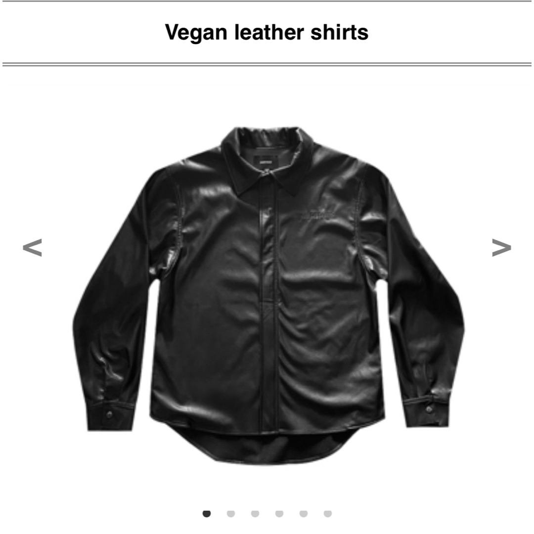 TRAVS トラビス トラヴィス Vegan leather shirts