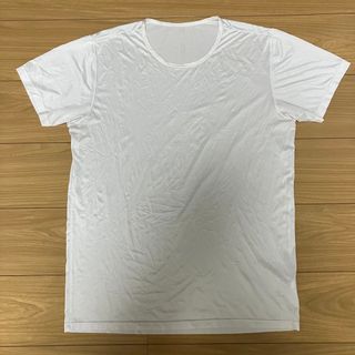 ユニクロ(UNIQLO)の【UNIQLO】シルキードライ　半袖　XL メンズ　ホワイト(Tシャツ/カットソー(半袖/袖なし))