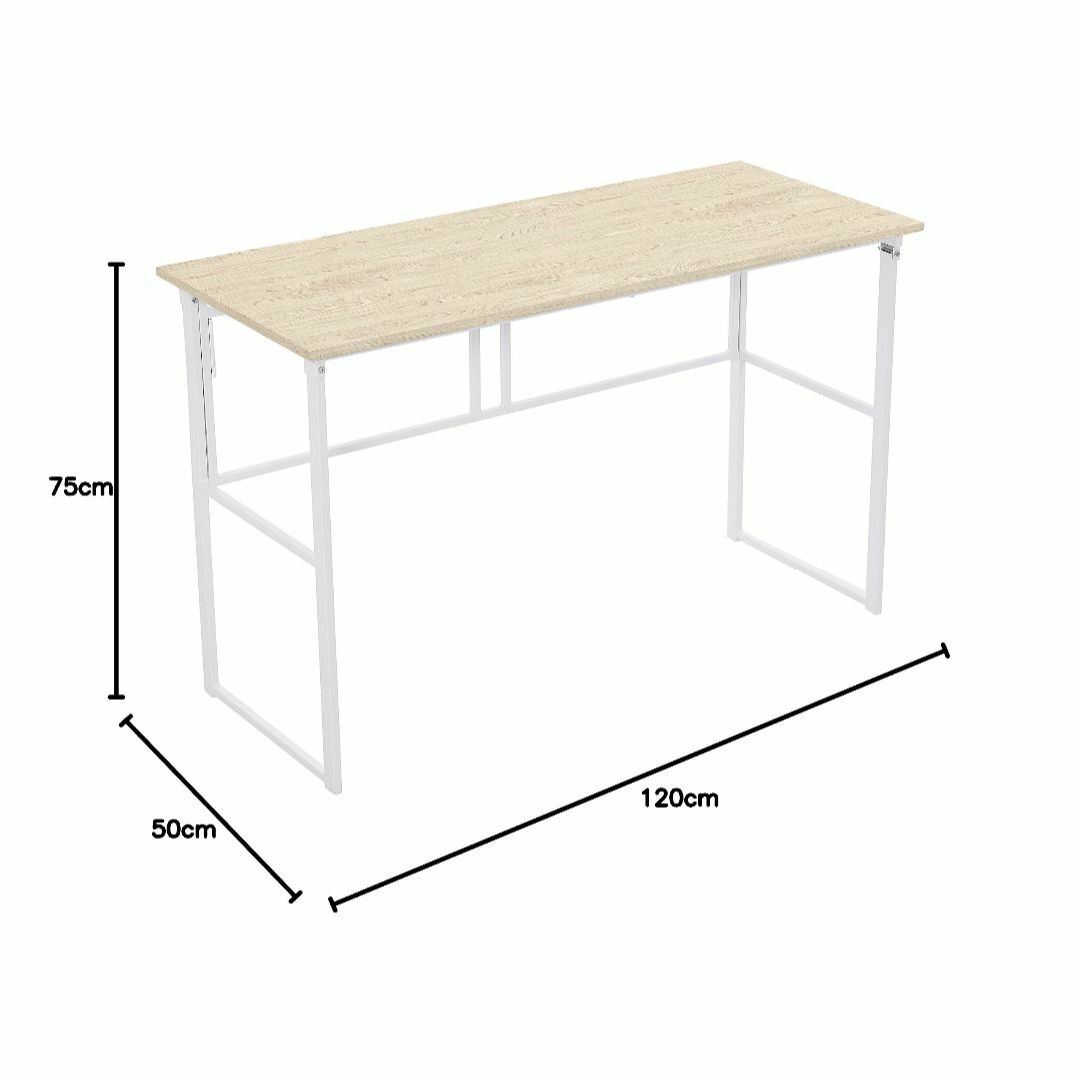 OSJ 折りたたみ デスク パソコンデスク 折りたたみデスク ブラウン 広い ス