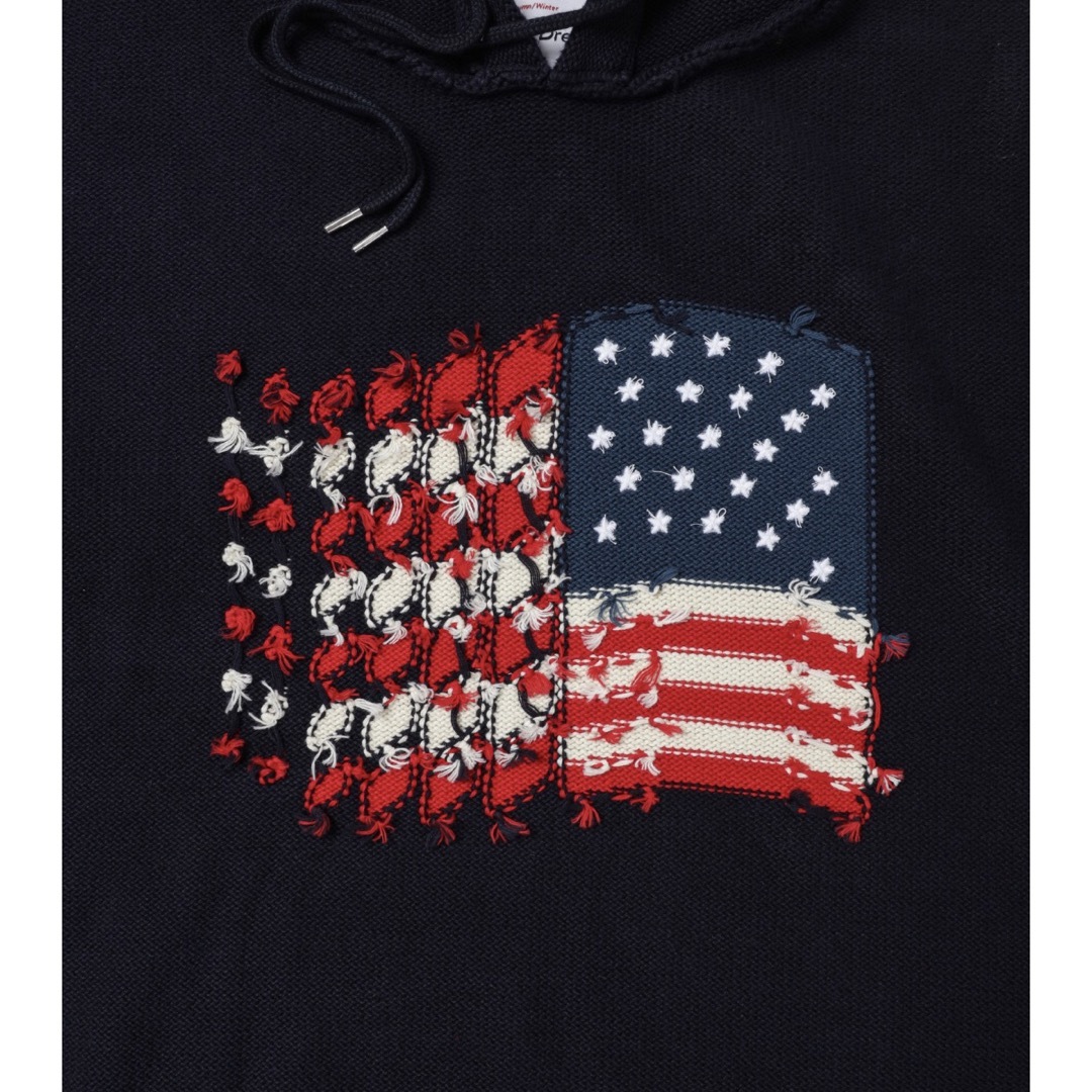 America Knit Hoodie DAIRIKU-