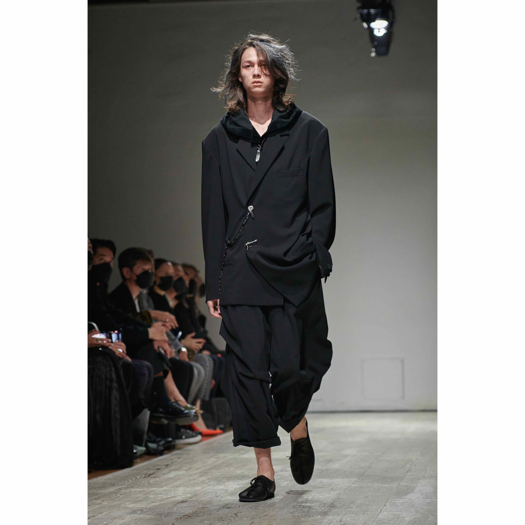 希少新品 yohjiyamamoto pour homme ランダムタックパンツ 9