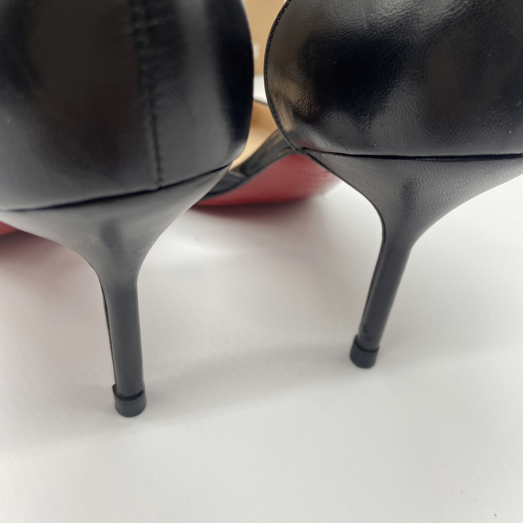 Christian Louboutin(クリスチャンルブタン)のクリスチャンルブタン　ピンヒール　黒　レッドソール　23.5cm イタリア製 レディースの靴/シューズ(ハイヒール/パンプス)の商品写真