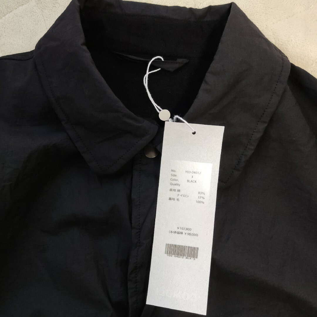 COMOLI - 新品□23AW COMOLI コットンナイロンコーチジャケット 3 黒