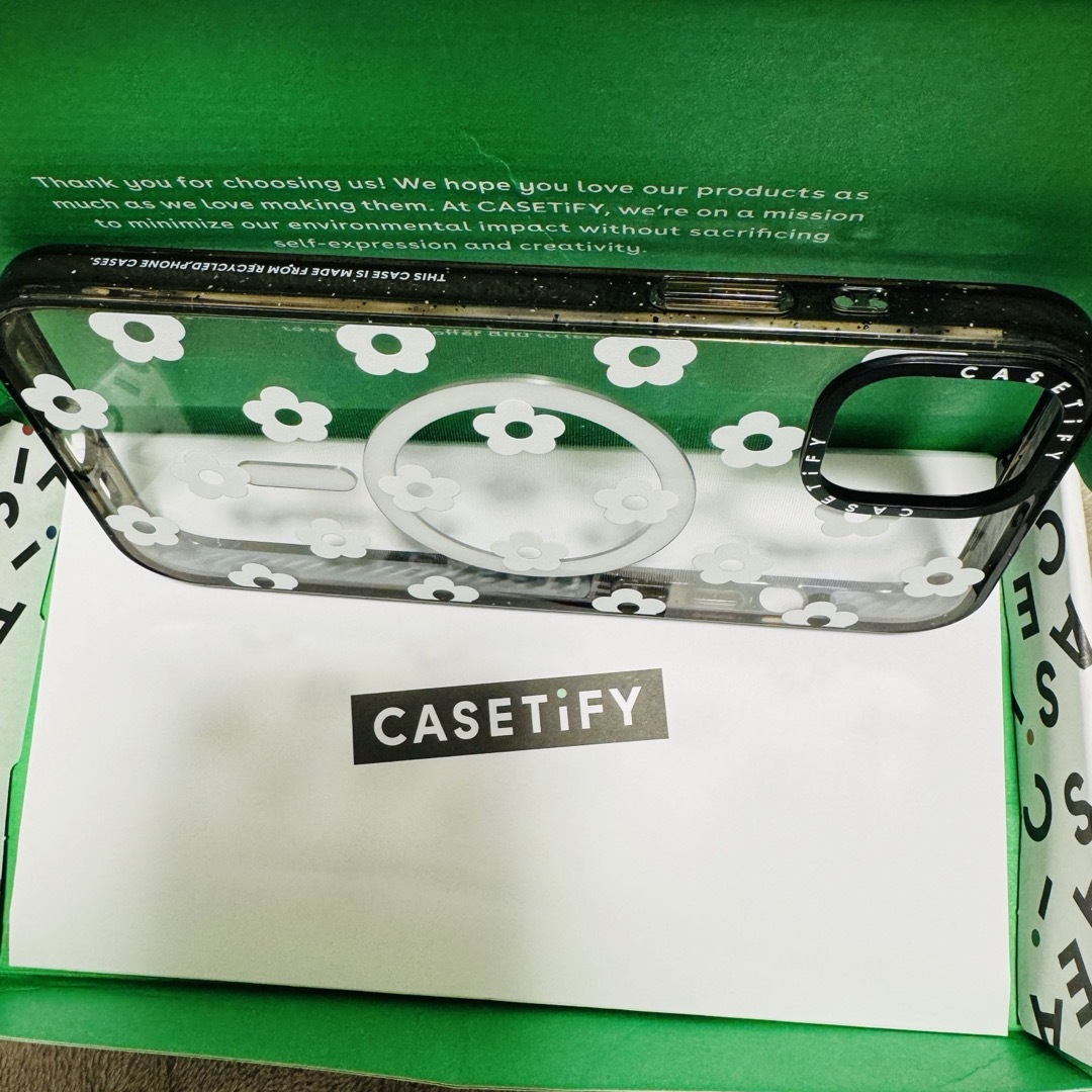 casetify iPhone15plus 花柄　magsafe インパクト 2