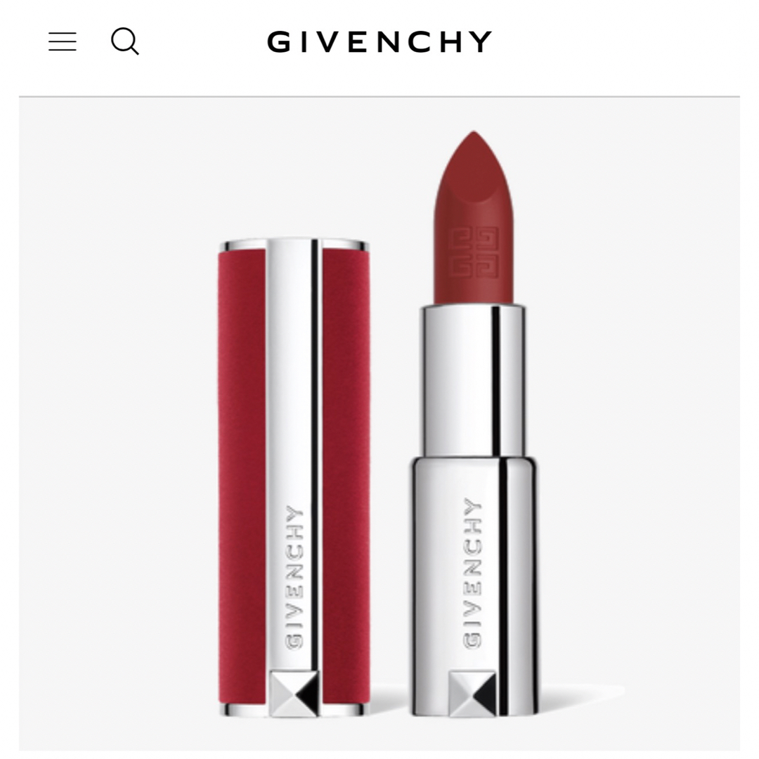 GIVENCHY(ジバンシィ)のジバンシー ルージュ ジバンシイ ベルベット リップスティック  口紅 レッド コスメ/美容のベースメイク/化粧品(口紅)の商品写真