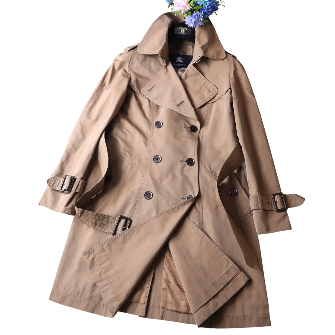 BURBERRY - 新品同様BURBERRY LONDON ピンクベージュ高年式トレンチ