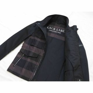 ブラックレーベルクレストブリッジ(BLACK LABEL CRESTBRIDGE)のブラックレーベル クレストブリッジ 高級チェック柄ブルゾン紺 M 49500円 (ブルゾン)