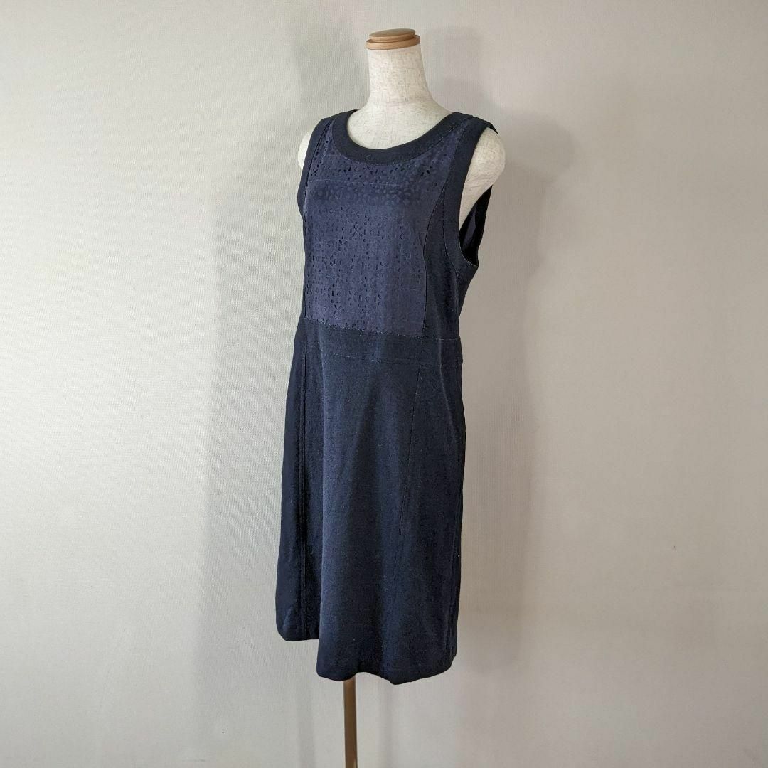 【レリアン】ワンピース　ロング　ネイビー　フォーマル　9 M　ドレス