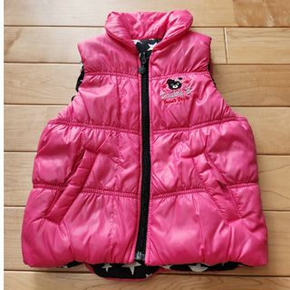 新品 ミキハウスダブルB 110 リバーシブルダウンベスト 男の子 女の子