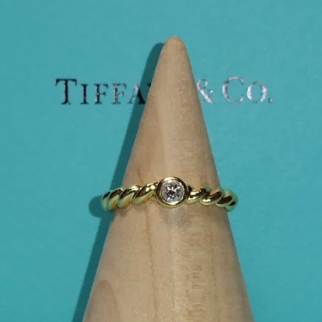 Tiffany & Co.(ティファニー)のTIFFANY ティファニー 750 ダイヤモンド ツイスト リング レディースのアクセサリー(リング(指輪))の商品写真