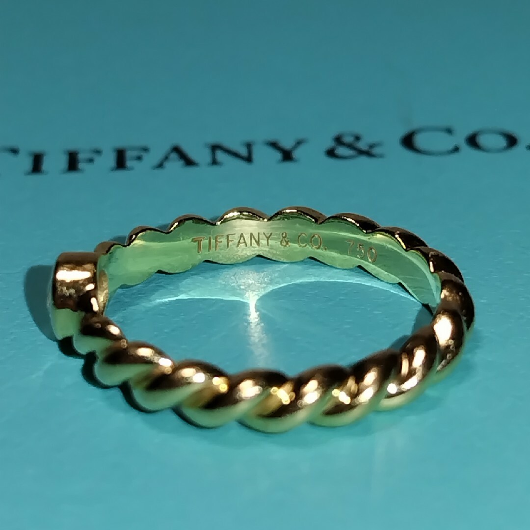 Tiffany & Co.(ティファニー)のTIFFANY ティファニー 750 ダイヤモンド ツイスト リング レディースのアクセサリー(リング(指輪))の商品写真