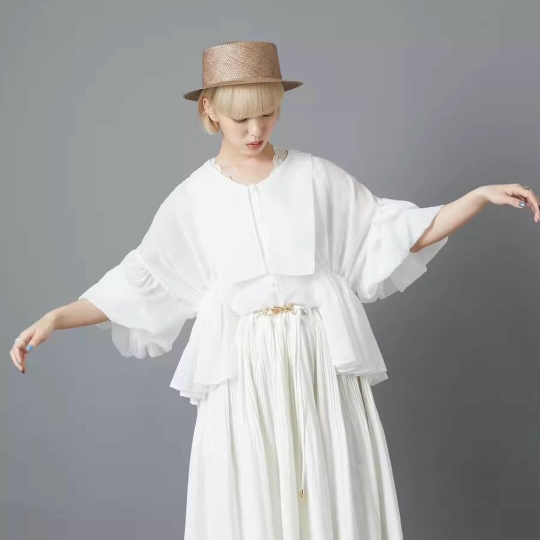 sile S / île「curtain blouse」シール　完売品