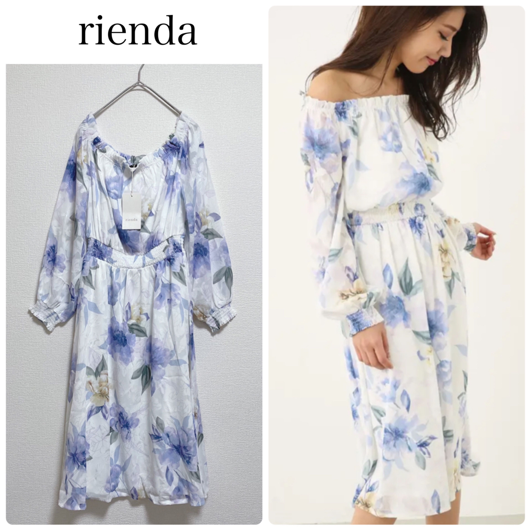 rienda 花柄ワンピース 新品タグ付