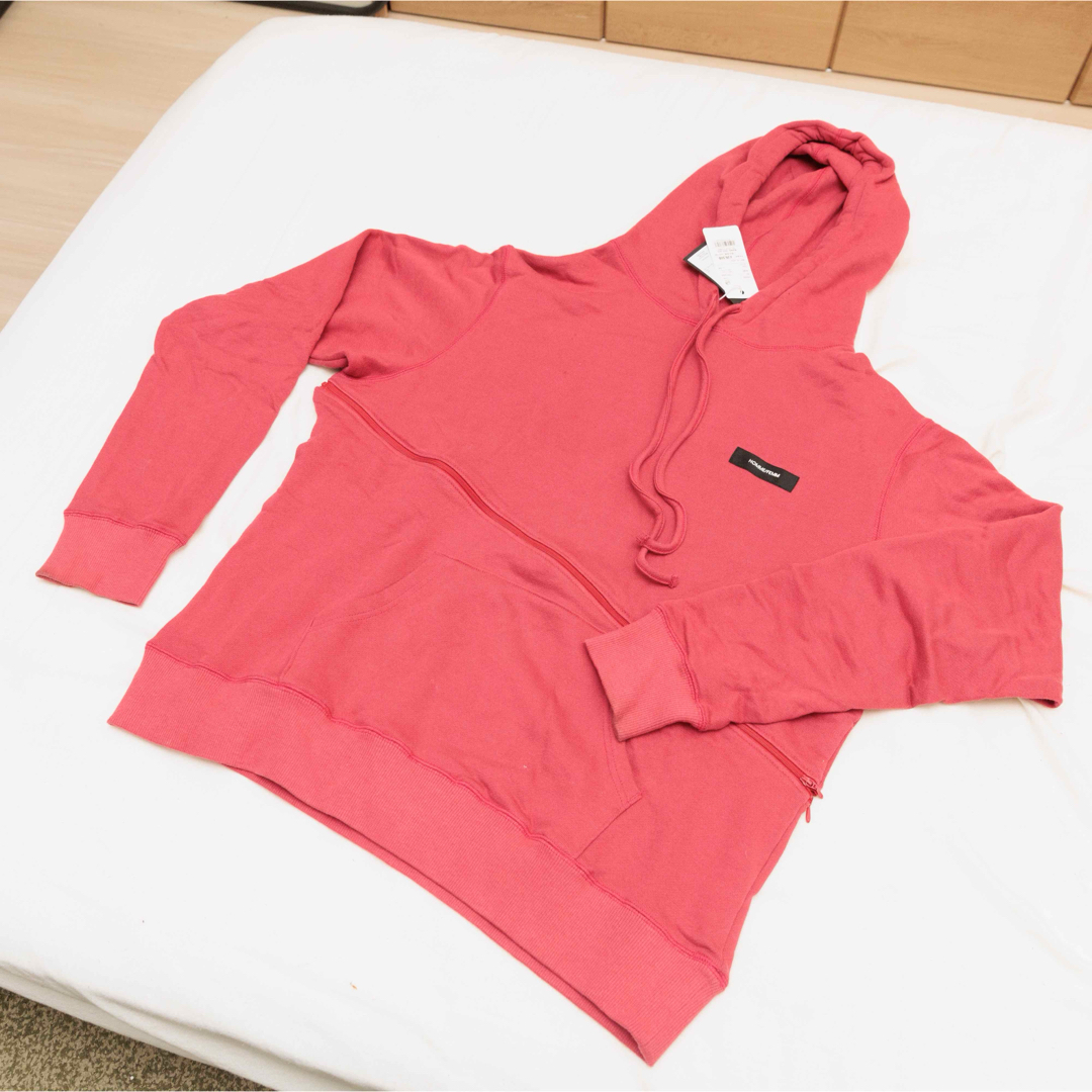 SYU.HOMME/FEMM Coil zip hoodie（RED）
