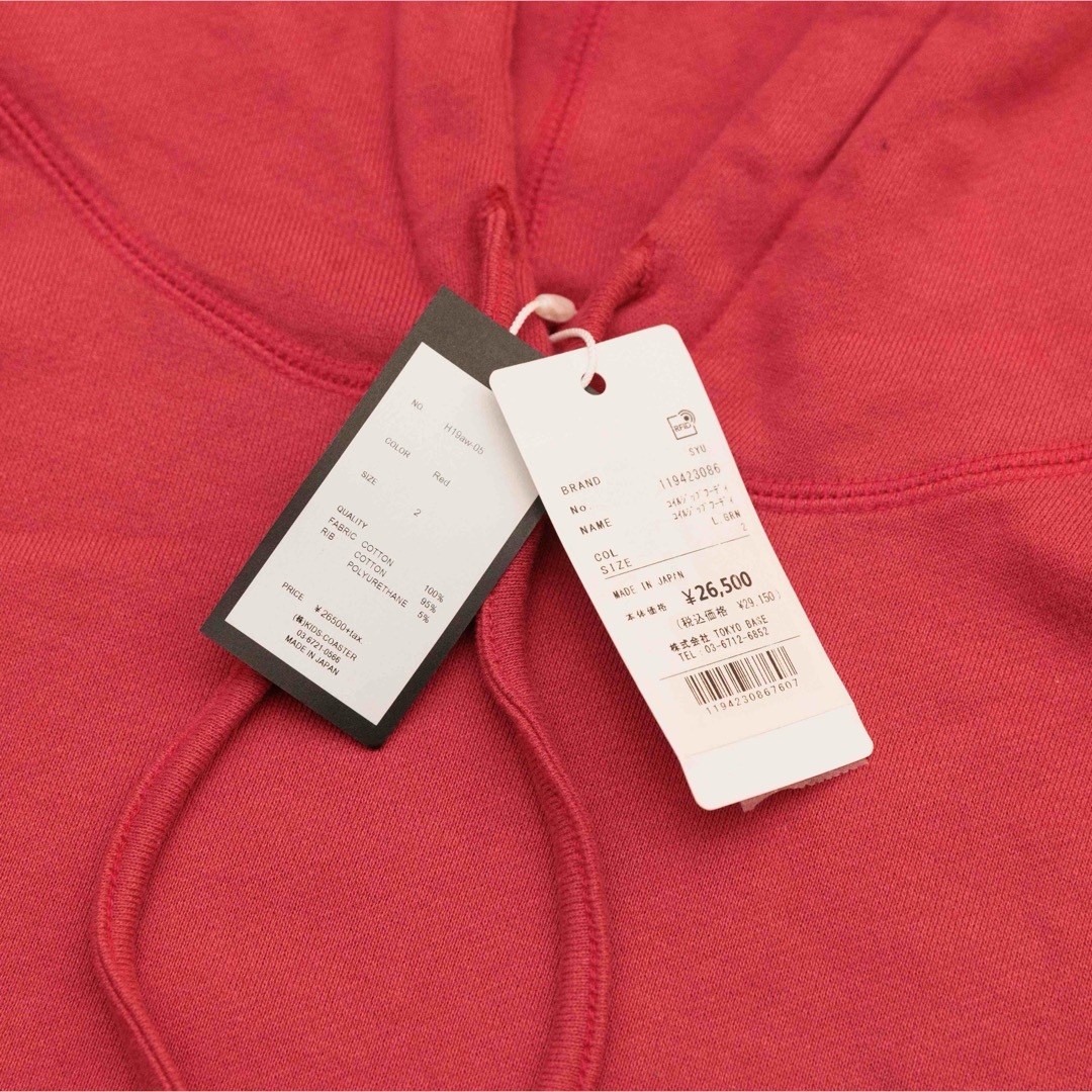 SYU.HOMME/FEMM Coil zip hoodie（RED） 3