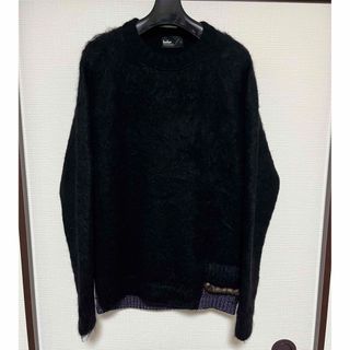 kolor 23aw ファー ドッキング ニット