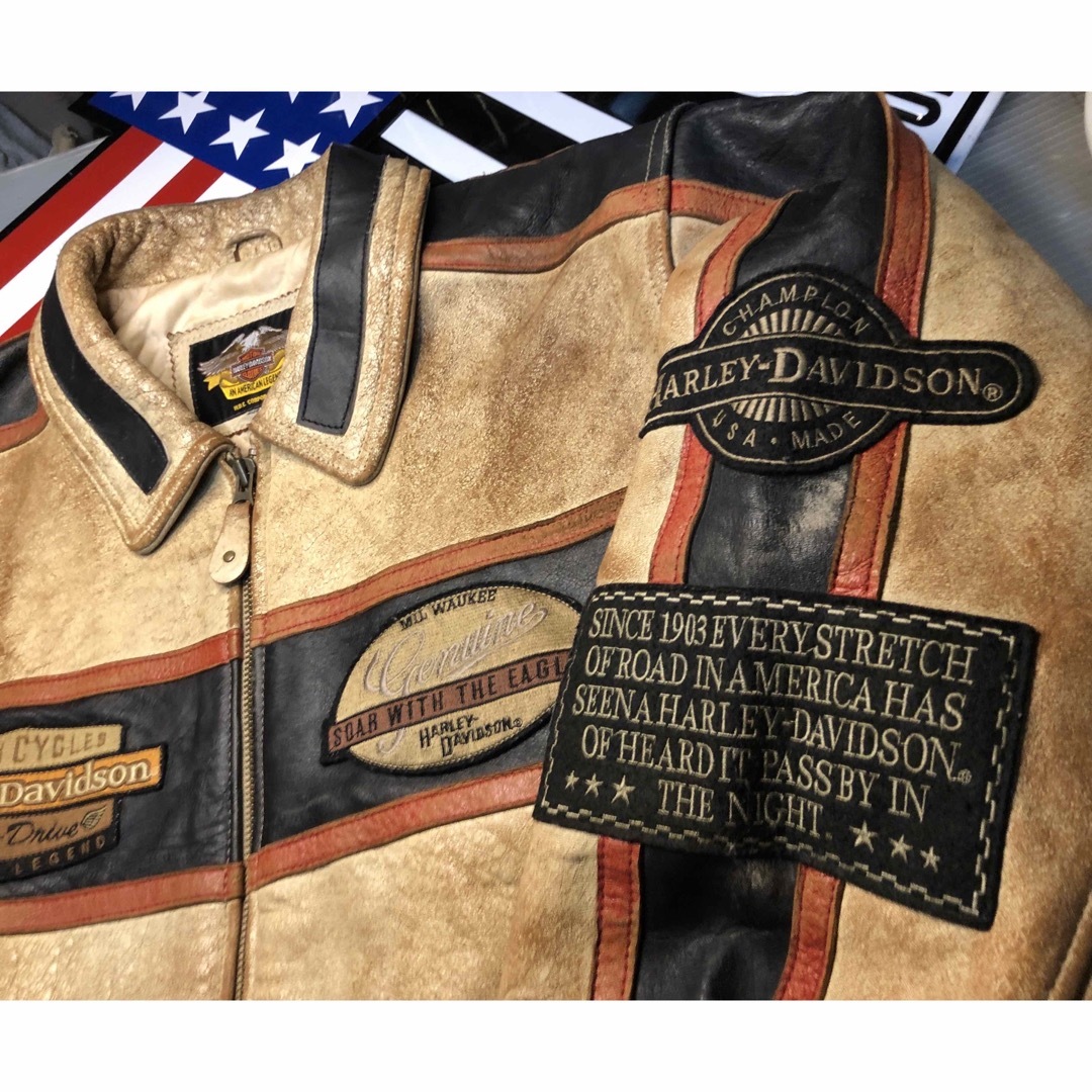 Harley Davidson - 【レアモデル!立体刺繍】ハーレー Harley Davidson - 【レアモデル!立体刺繍】ハーレー