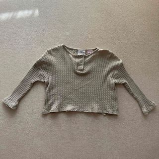 ザラキッズ(ZARA KIDS)のリブトップス　カットソー(シャツ/カットソー)