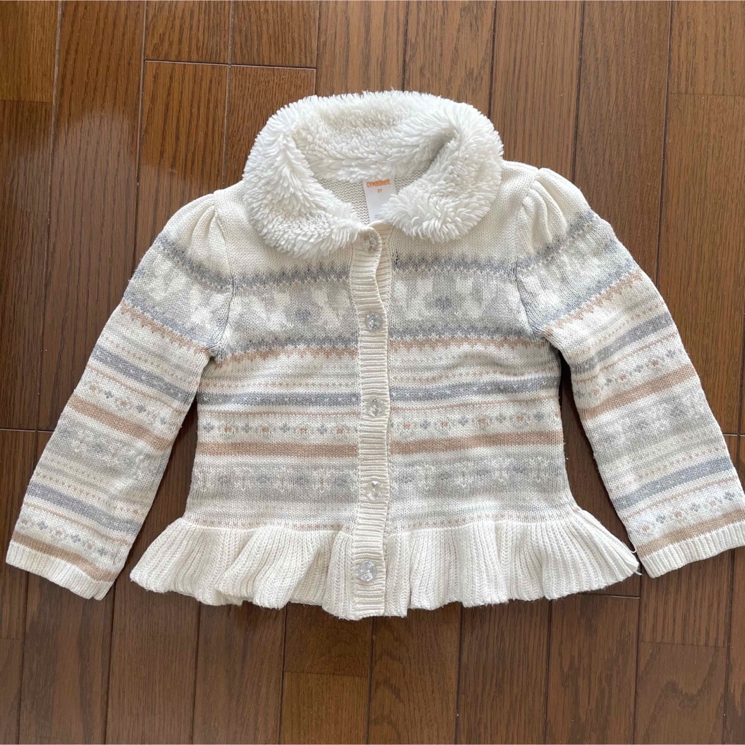 GYMBOREE(ジンボリー)のジムボリーニットカーデガン キッズ/ベビー/マタニティのキッズ服女の子用(90cm~)(カーディガン)の商品写真