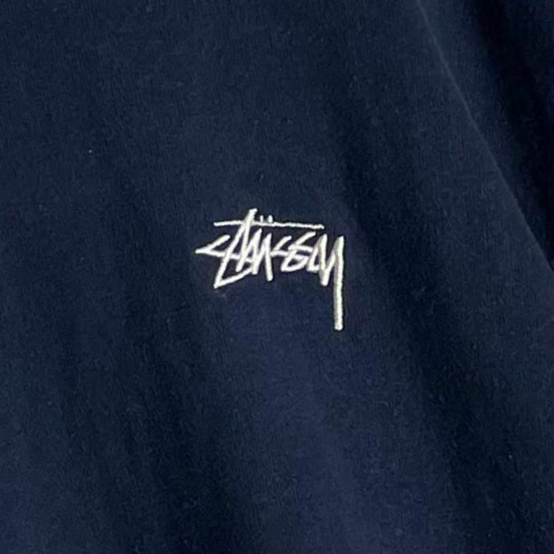 STUSSY - 【希少デザイン】ステューシー パーカー ワンポイント刺繍