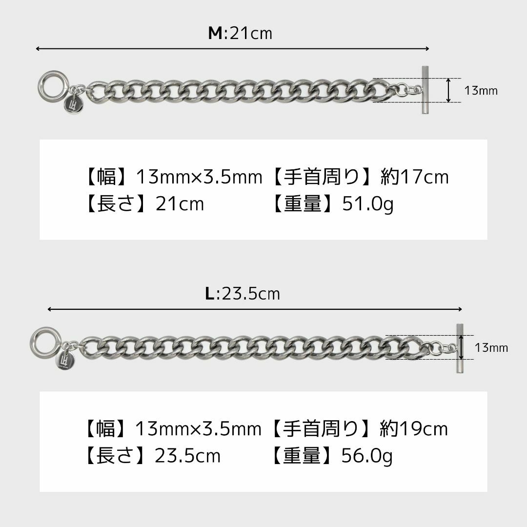 ライオンハート ブレスレット ヴァリアスチェーンブレスレット サージカルステンレ