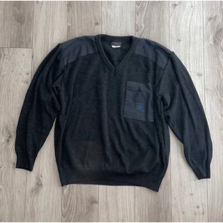 【ドンドン見直し】極美品□19AW　メゾンマルジェラ10　S50HA0843 S16610　Vネック　ロングスリーブニット/セーター　グレー　M　正規品