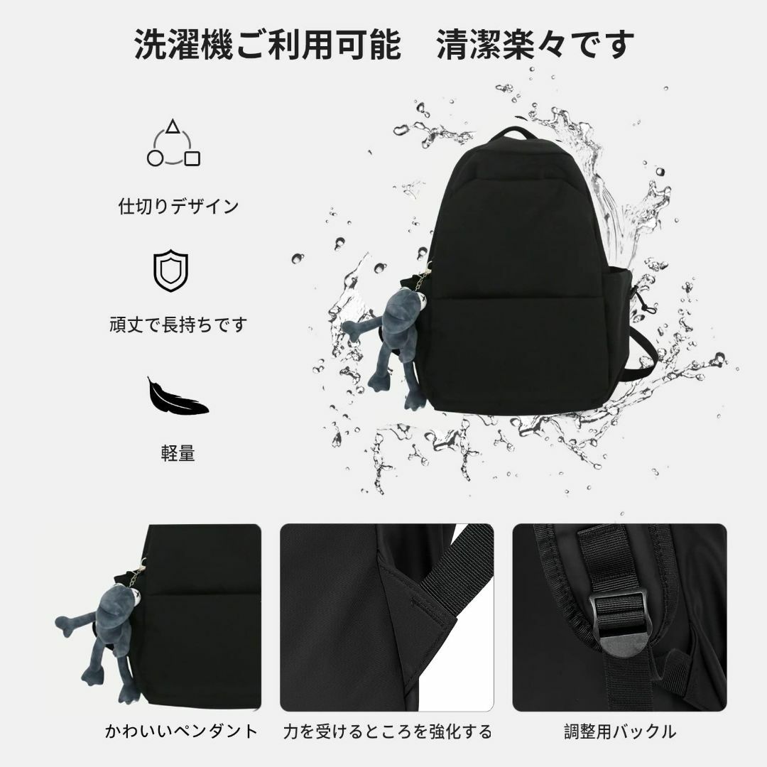 【色: ブラック】[ＢＡＣＫＰＡＣＫ＼ＳＡＫＵＢＥＩＥ] リュック レディース 3