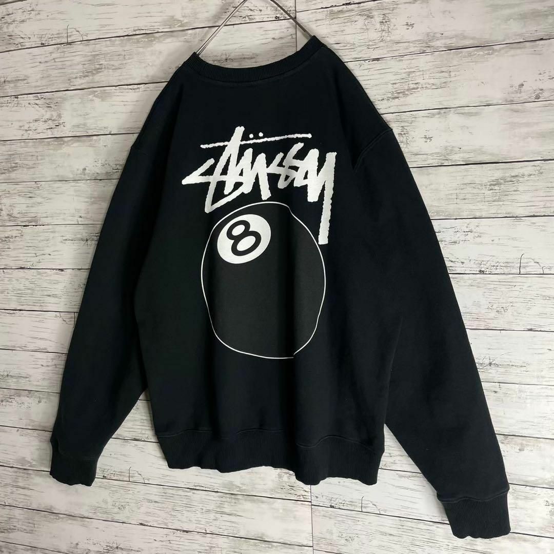 STUSSY(ステューシー)の【希少デザイン】ステューシー　スウェット　トレーナー　8ボール　即完売　入手困難 メンズのトップス(スウェット)の商品写真