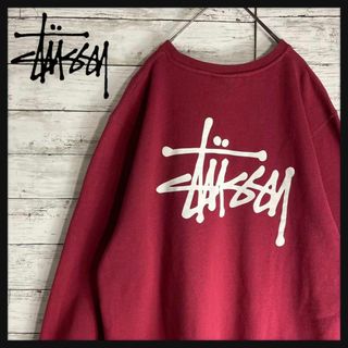 ステューシー(STUSSY)の【希少デザイン】ステューシー　スウェット　トレーナー　両面プリントロゴ　入手困難(スウェット)