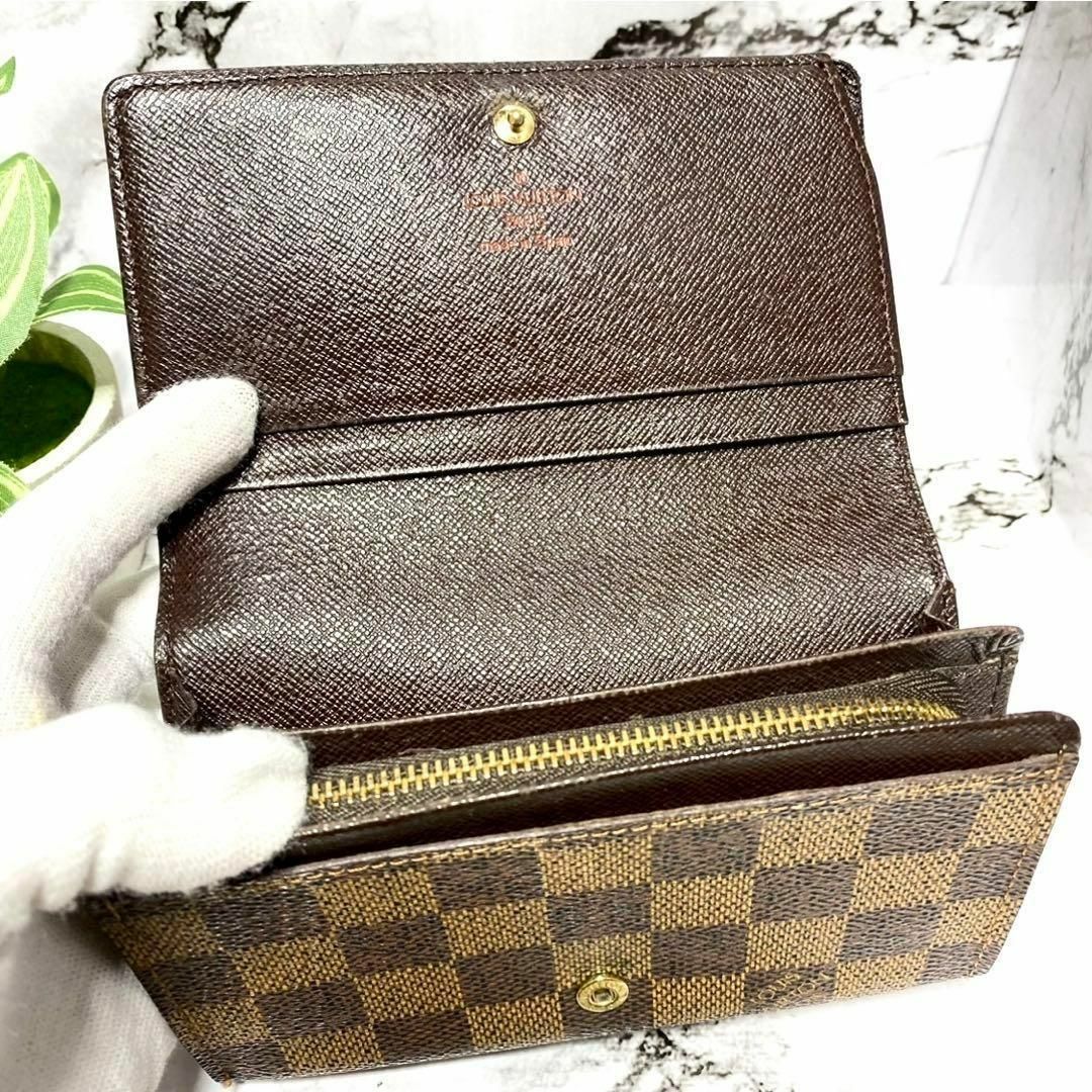 専用 Louis Vuitton ダミエ 折り財布 4367