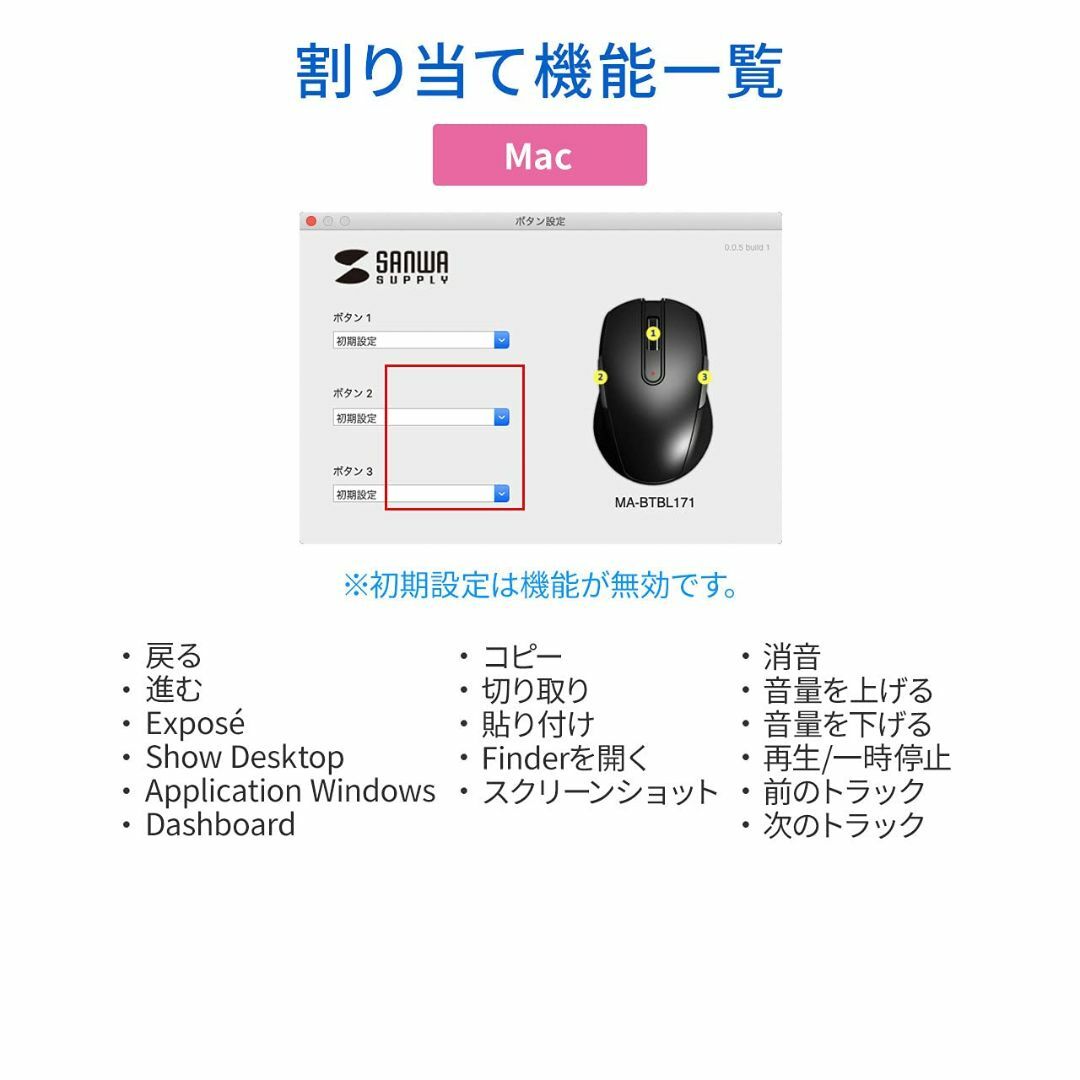 【色: レッド】サンワサプライ Bluetooth4.0マウス BlueLED 4