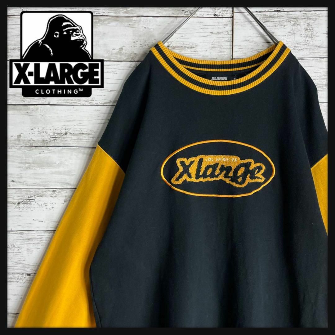 メンズ【大人気商品】Xlarge /エクストララージ パイルロゴ入りスウェット