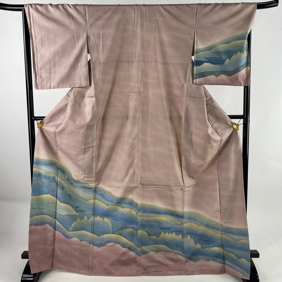 訪問着 身丈171cm 裄丈67.5cm 正絹 美品 秀品-