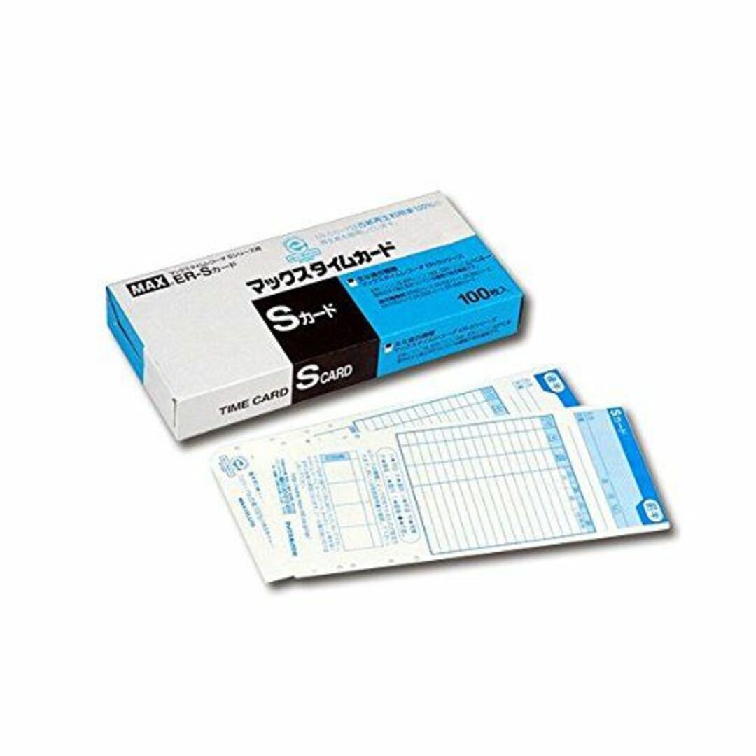 まとめ マックス タイムレコーダ用カード ER-Sカード ブルー ER90060