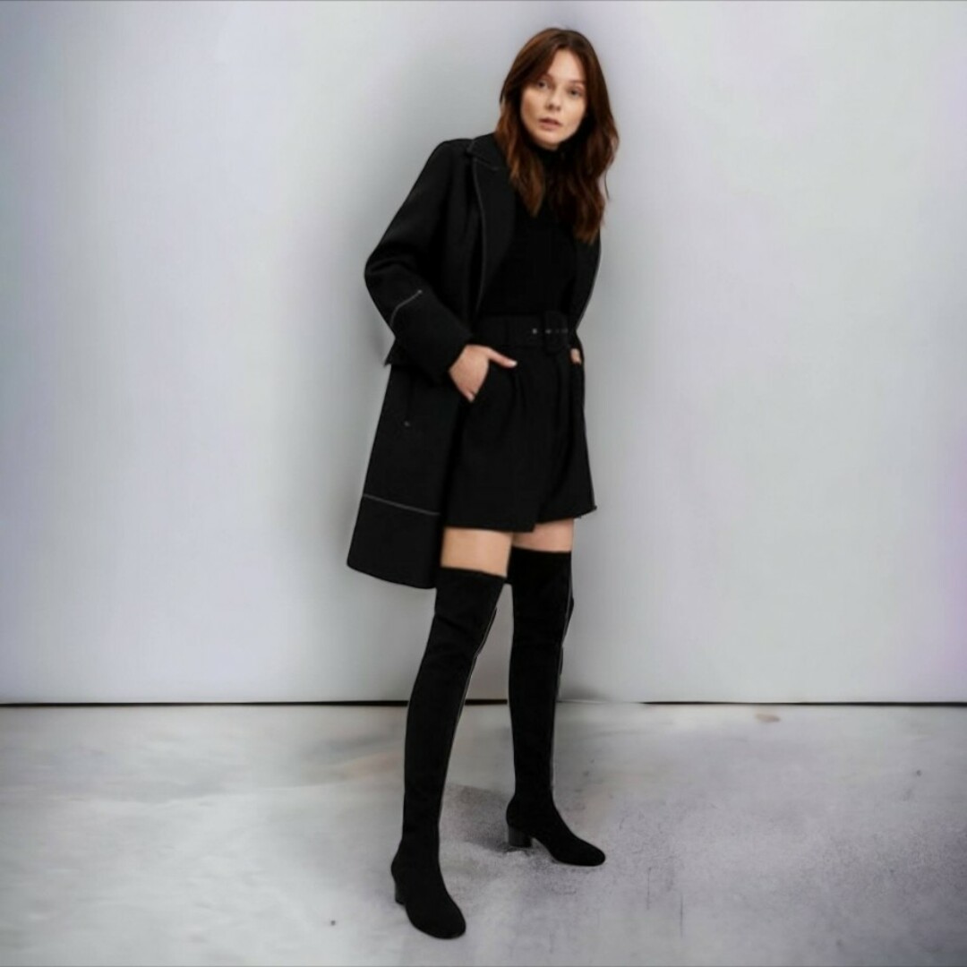 CHARLES&KEITH シリンドリカルヒールハイブーツ靴/シューズ