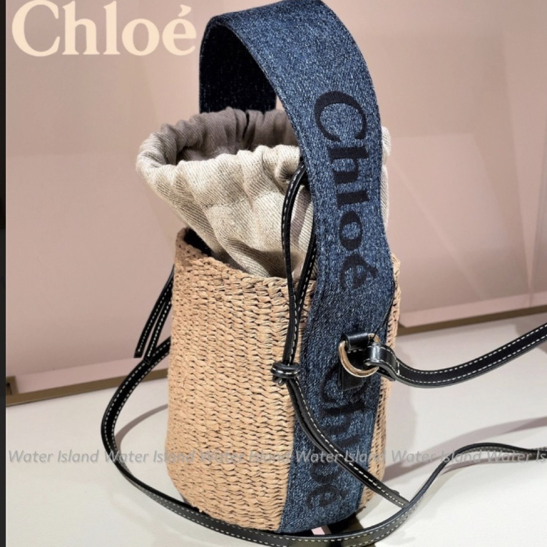 新品♡Chloe♡デニムカゴバック♡オシャレショルダートートバック大人気♡