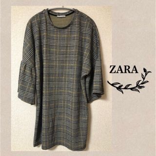 ザラ(ZARA)のZARA★チェック柄 チュニック ワンピース(ミニワンピース)