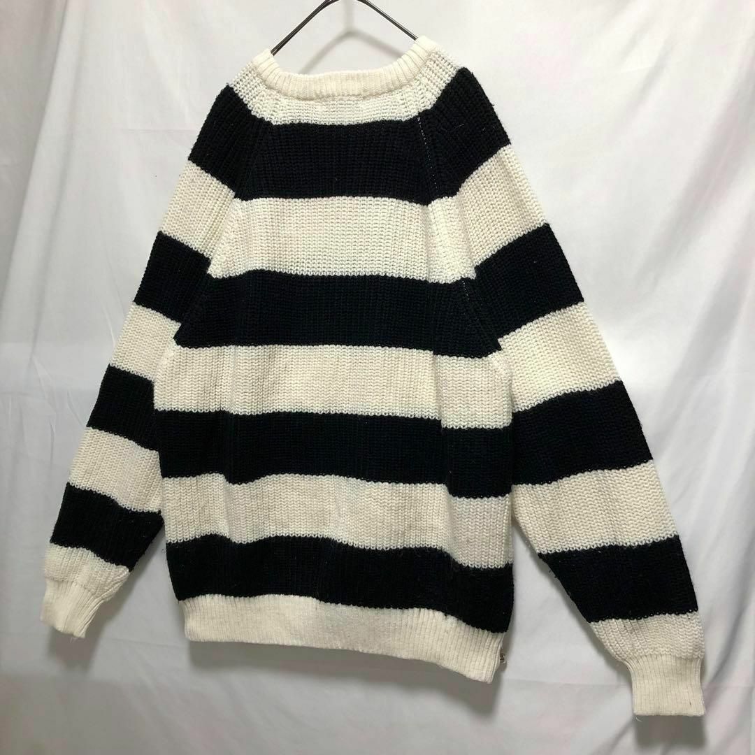 ❤︎ ⸒⸒00s vintage y2k ロリパンク モヘヤボーダーニット-