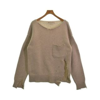 マルニ(Marni)のMARNI マルニ ニット・セーター 48(L位) ベージュ 【古着】【中古】(ニット/セーター)