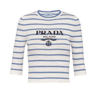 プラダ(PRADA)のPRADA ボーダートップス(ニット/セーター)