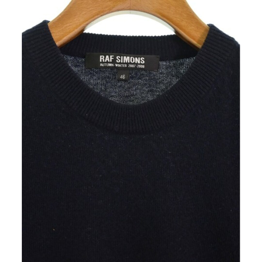 RAF SIMONS(ラフシモンズ)のRAF SIMONS ラフシモンズ ニット・セーター 46(M位) 紺 【古着】【中古】 メンズのトップス(ニット/セーター)の商品写真