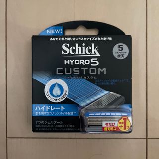 シック(Schick)のシックハイドロ5カスタムハイグレード   替刃8コ入り＋1個増量(カミソリ)