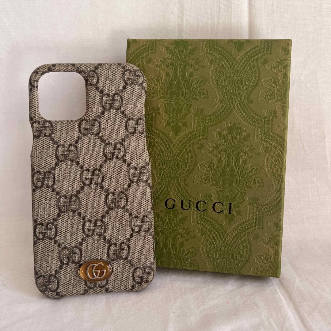 Gucci - 美品 ♡ GUCCI グッチ iPhone12pro iPhoneケース GGの通販 by
