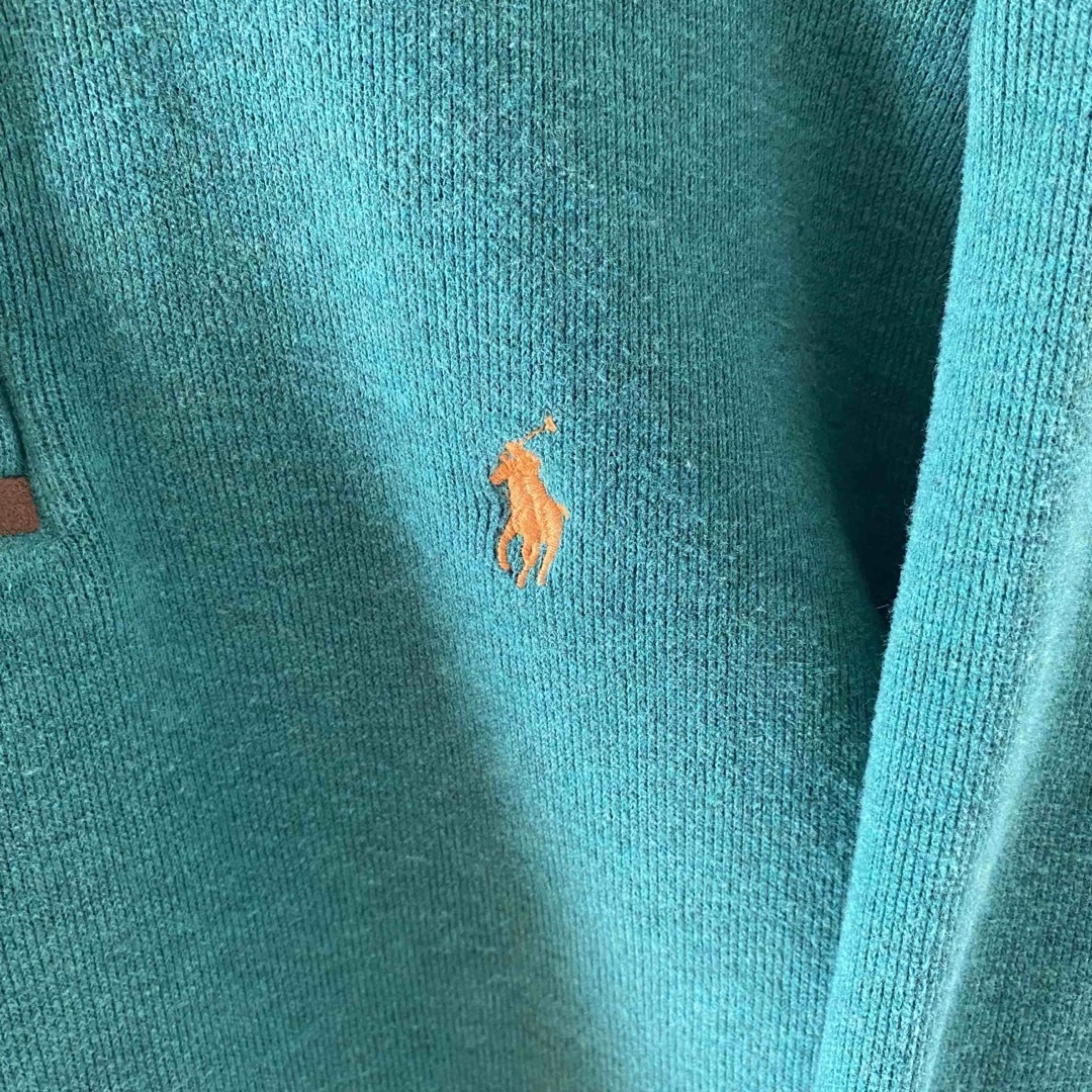 POLO RALPH LAUREN(ポロラルフローレン)のRalphLaurenラルフローレンハーフジップスウェットトレーナーグリーン長袖 メンズのトップス(スウェット)の商品写真