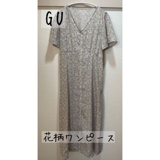 ジーユー(GU)の【今日のみ値下げ！】着用回数1回！GU  ロングワンピース　Mサイズ(ロングワンピース/マキシワンピース)