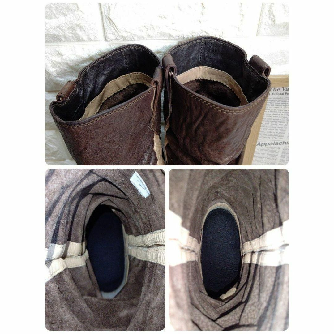 DIESEL(ディーゼル)のディーゼル DIESEL  ロングブーツ 本革  ダークブラウン サイドジップ レディースの靴/シューズ(ブーツ)の商品写真