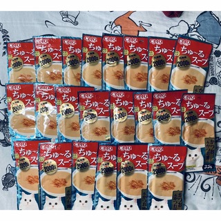 イナバペットフード(いなばペットフード)のCIAO ちゅーるスープ　（ かつお&かつお節 ）22袋(猫)