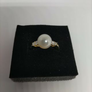 ミキモト(MIKIMOTO)の新品仕上げ済☆ミキモト アコヤ パール ダイヤ リング 11号(リング(指輪))